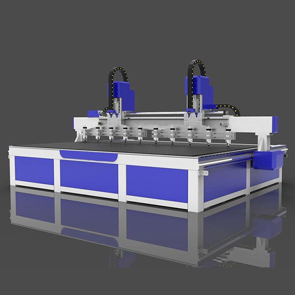 Ródaire CNC Ilfhearsaidí 2000x4000mm 3D Adhmaid